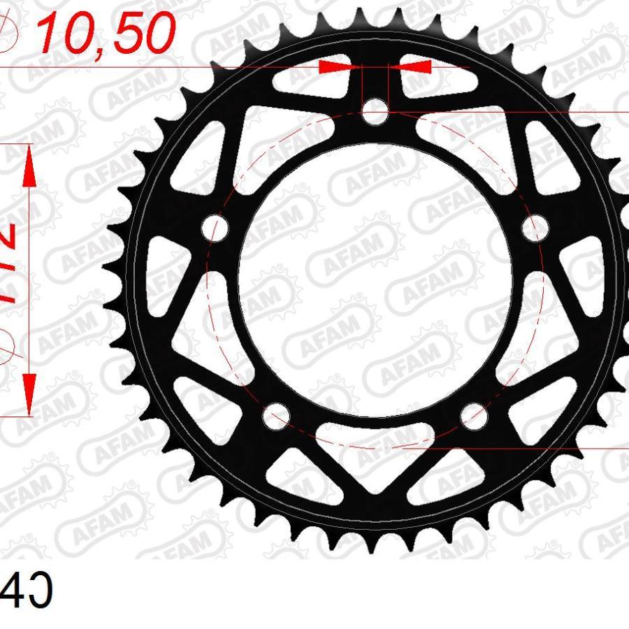 AFAM (アファム) リアスプロケット 525-40 スチール YZF-R1/M 15-21 12816-40 |  | 01
