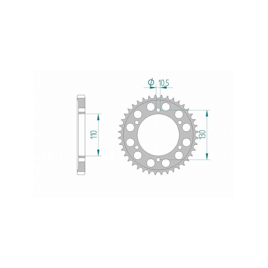 AFAM (アファム) Rスプロケット 530-45 アルミ ガンメタ YZF-R1 98-14/FZ6/S FAZER 04-06/YZF-R7 13813-45 |  | 01