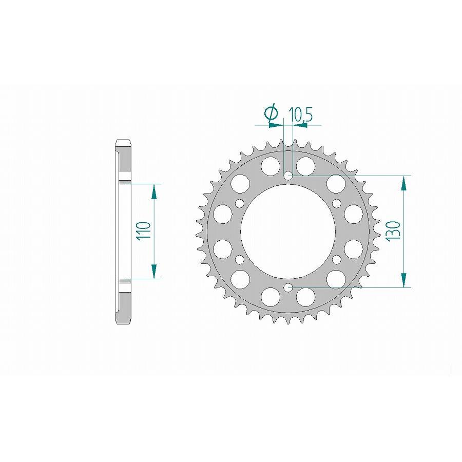AFAM (アファム) リアスプロケット 525-47 YZF-R6 13815-47 |  | 01