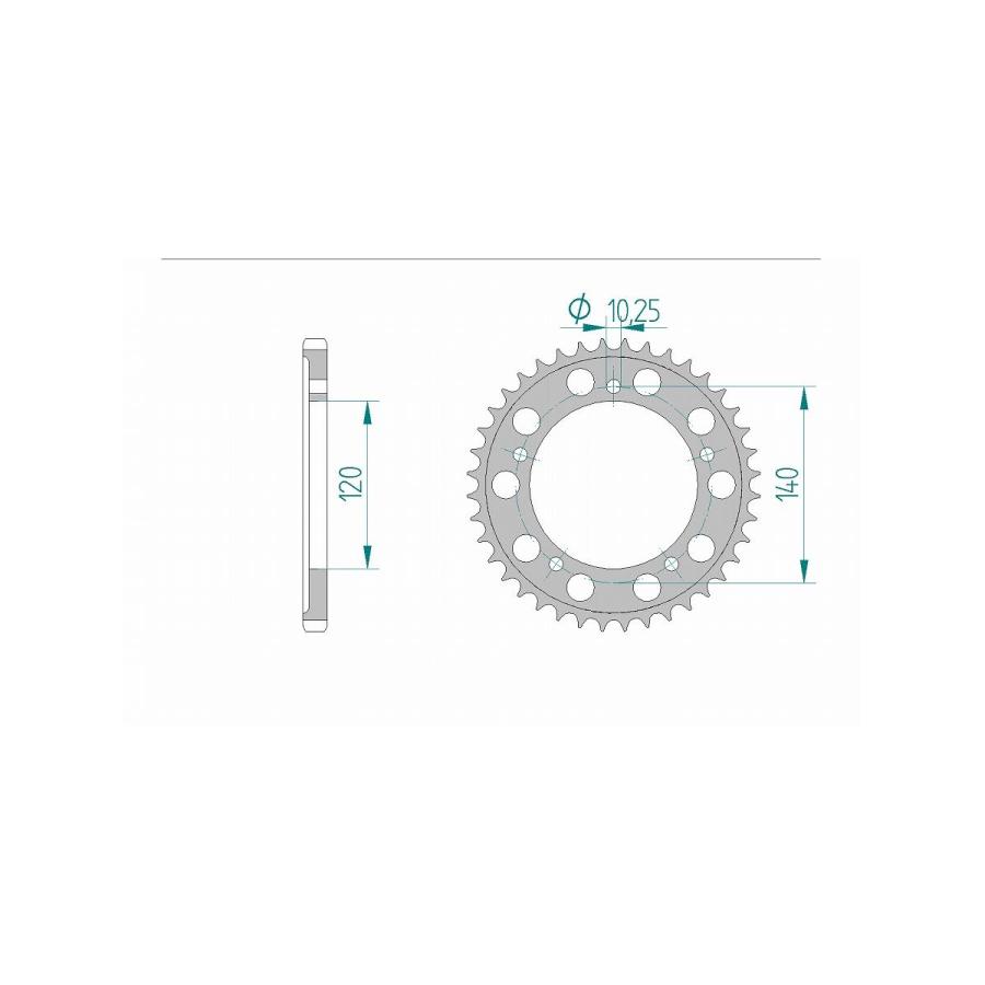 アファム Rスプロケット 525-45 アルミ ガンメタ GSR600 06-10/GSX-R1000 525CON 01-07/SV1000/S/S |  | 01