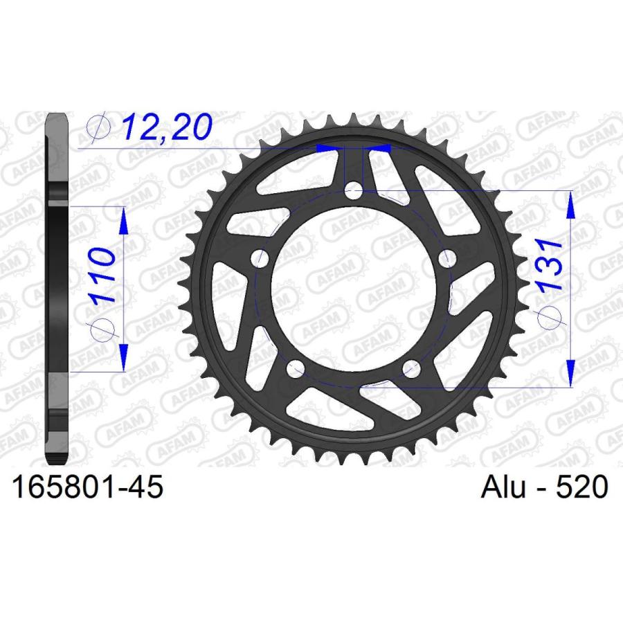 AFAM (アファム) Rスプロケット 520-45 S1000RR #520 09-10 165801-45 |  | 01