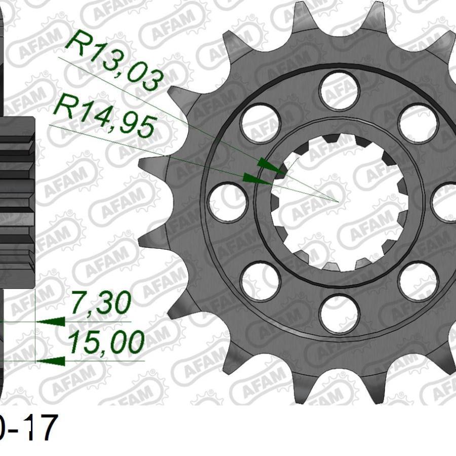 AFAM (アファム) フロントスプロケット 525-17 S1000RR 166800-17 |  | 01