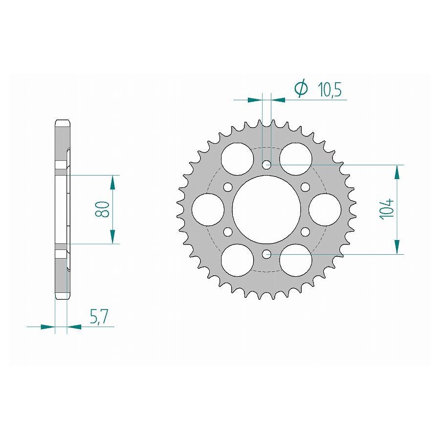 AFAM (アファム) リアスプロケット 525-39 ZRX1200DAEG Z1000 ZX-10R ZX-9R 02/03 17610-39 |  | 01