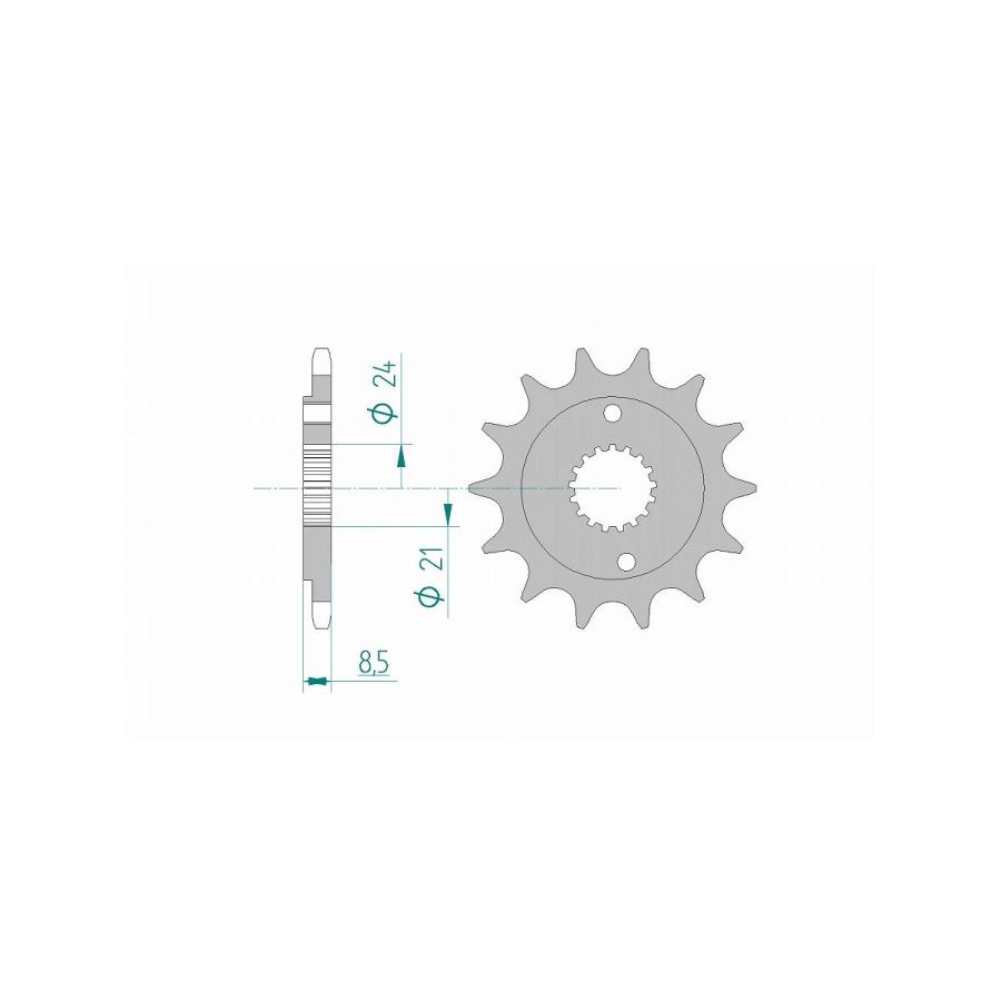 AFAM (アファム) Fスプロケット 520-15 C45鋼スチール CB400SS 02-06/CL400 98-/CRM250AR 97-99 20314-15 |  | 03