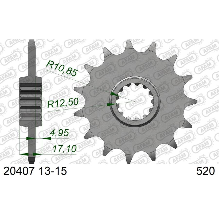 AFAM (アファム) フロントスプロケット 520-15 CB500 CB500F CBR500RA CMX500 CL500 20407-15 |  | 01