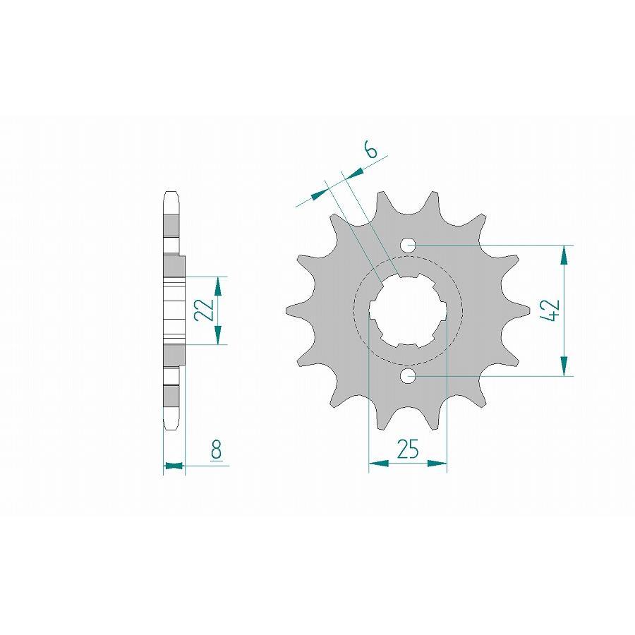 AFAM (アファム) Fスプロケット 520-15 CB250(REAR4H) 20500-15 |  | 01