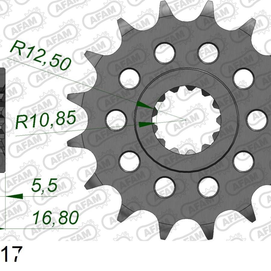 AFAM (アファム) フロントスプロケット 520-17 NC700X/S/INTEGRA 20617-17 |  | 01