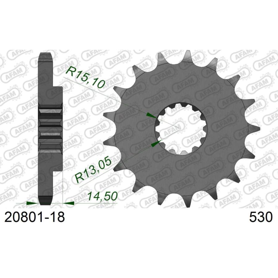AFAM (アファム) フロントスプロケット 530-18 CBX1000 B C ProLink 81-82 20801-18 |  | 03