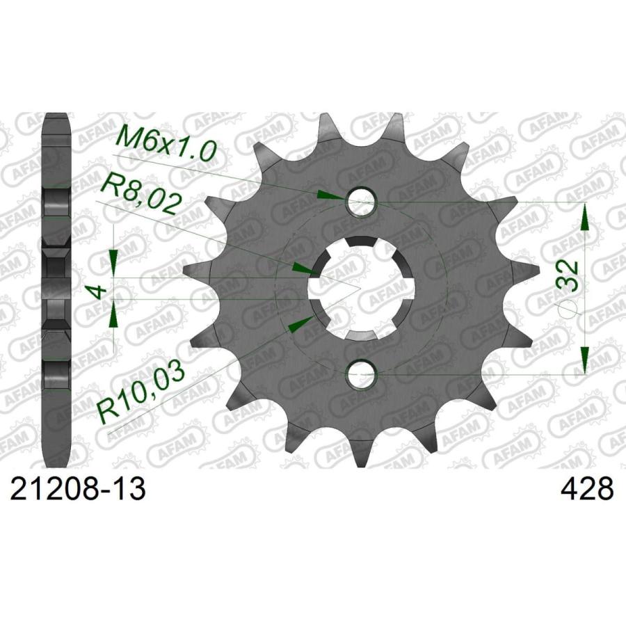 AFAM (アファム) Fスプロケット 428-13 SMR125/WR125R/WR125X/YZF-R125/MT125 21208-13 |  | 01
