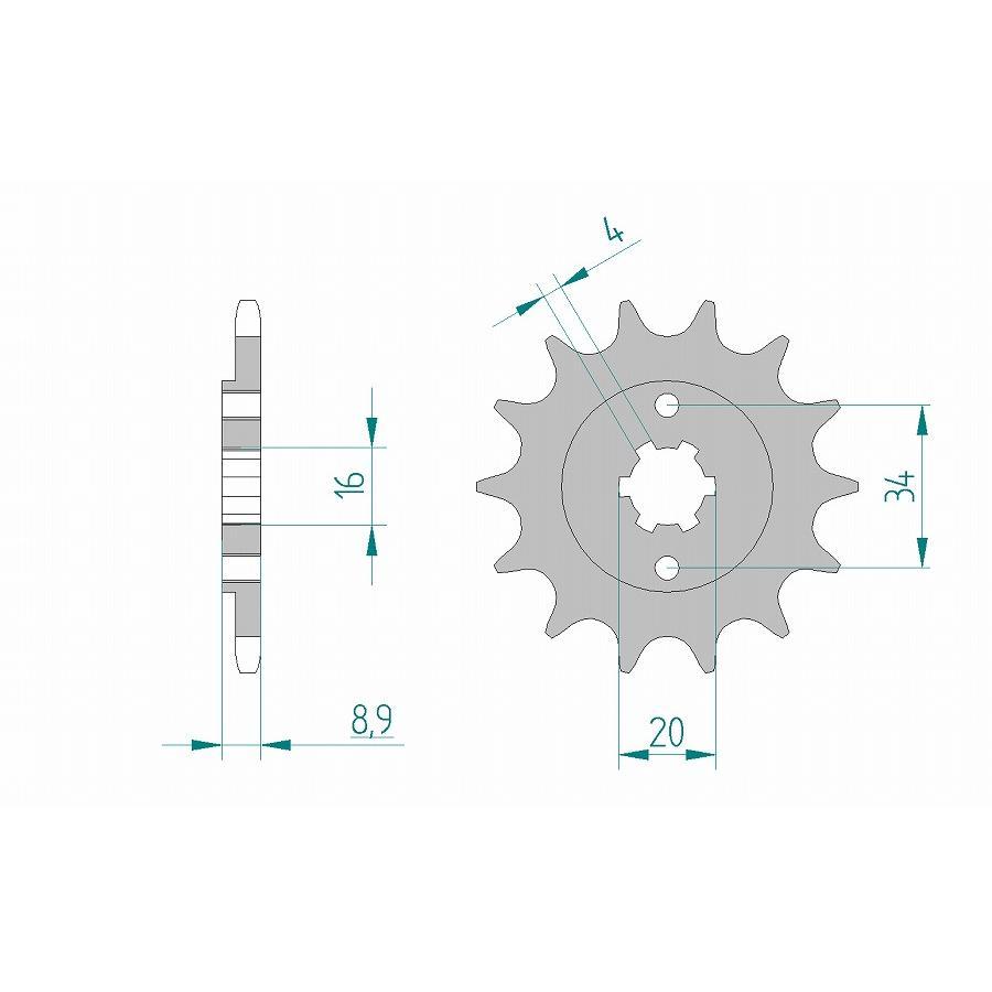 AFAM (アファム) フロントスプロケット 520-14 DT200 37F 87 21300-14 |  | 01