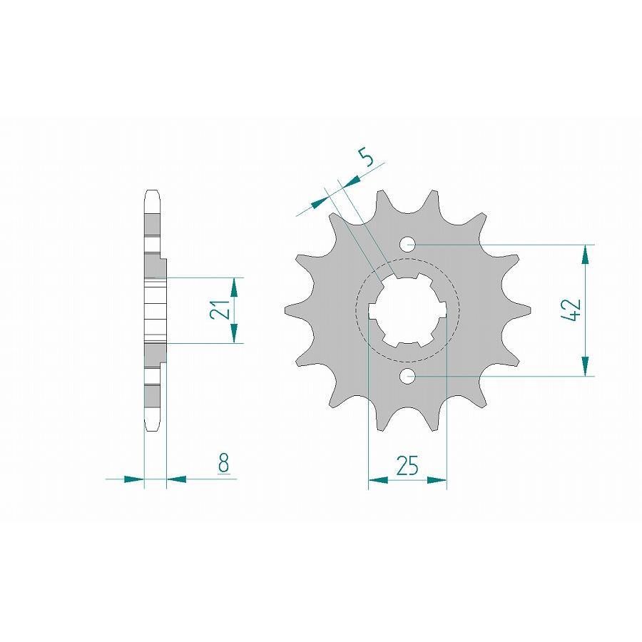 AFAM (アファム) フロントスプロケット 520-16 FZ400R/N/K SRX400 SRX600 86-87 21502-16 |  | 01