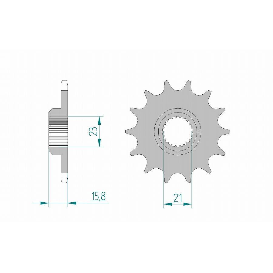 AFAM (アファム) フロントスプロケット 520-15 SRX400/600 520CONVERT XJR400/R 93-06 21504-15 |  | 01