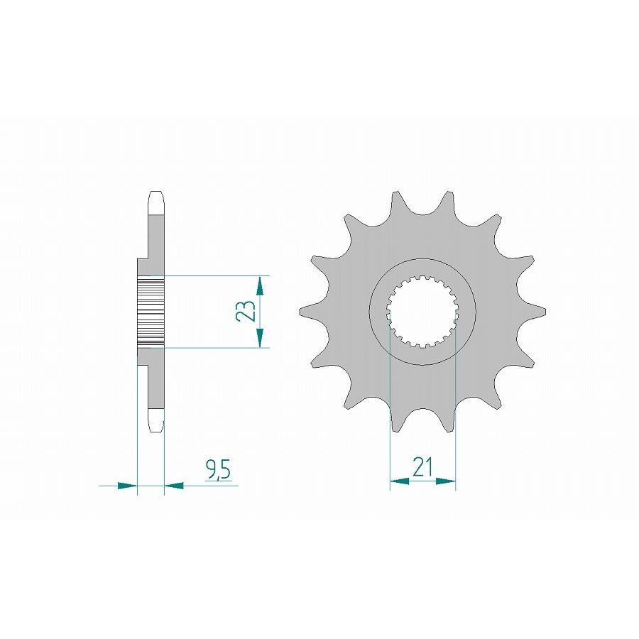 AFAM (アファム) フロントスプロケット 520-15 SRX400 520CONVERT 90-/SRX600 520CONVERT 90- 21505-15 |  | 01