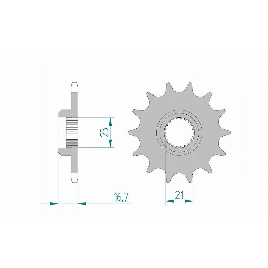 AFAM (アファム) フロントスプロケット 520-16 XJ600S DIVERSION 92-02 21506-16 |  | 01