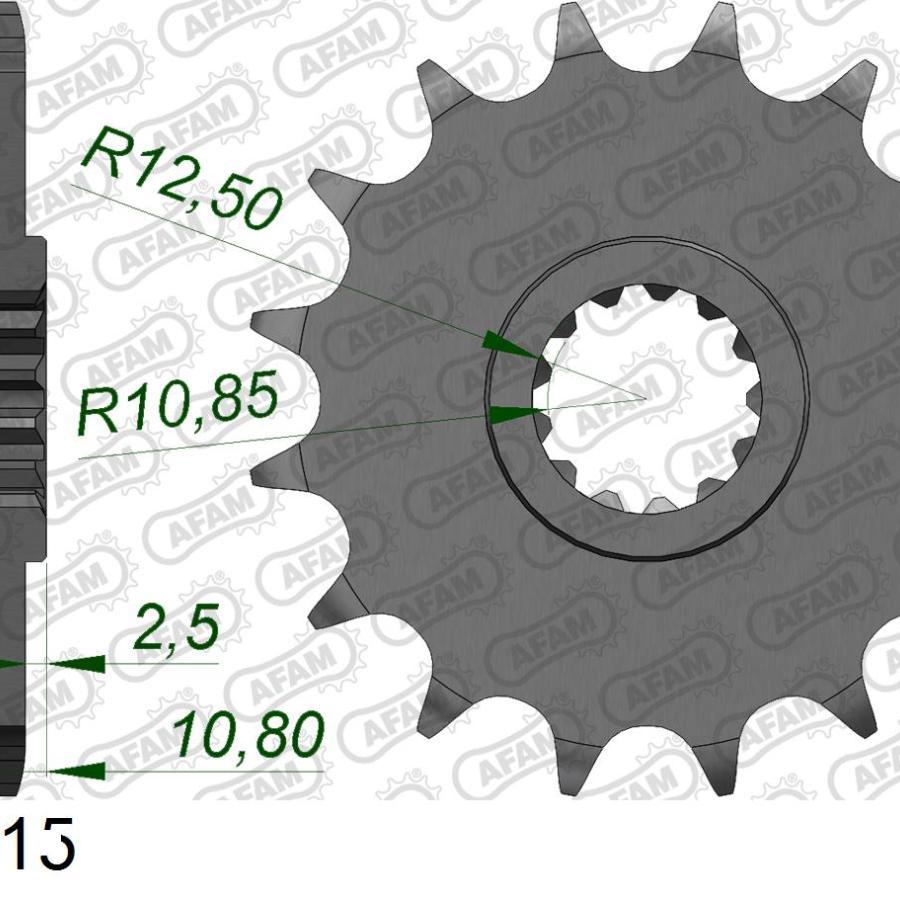 AFAM (アファム) フロントスプロケット 520-15 XJ6/Diversion 09-10 21512-15 |  | 01