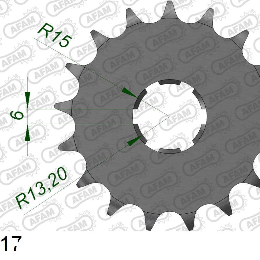 AFAM (アファム) フロントスプロケット 530-17 XJ650 XS650 75-81 21600-17 |  | 01