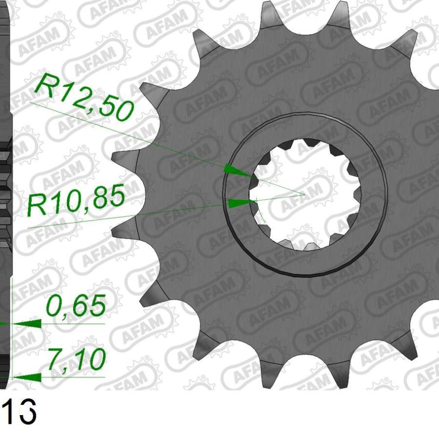 AFAM (アファム) Fスプロケット 520-16 XTZ750 Super Tenere 89-00/KFX-R450(450KSF) 07-10/ZX-6R 07-10 21601-16 |  | 01