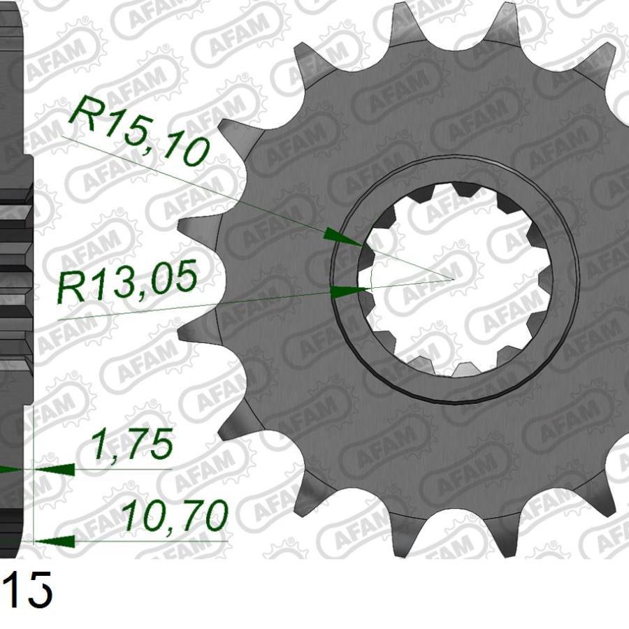 AFAM (アファム) フロントスプロケット 525-15 MT-09 MT-07 FZ8(S) 21607-15 |  | 01