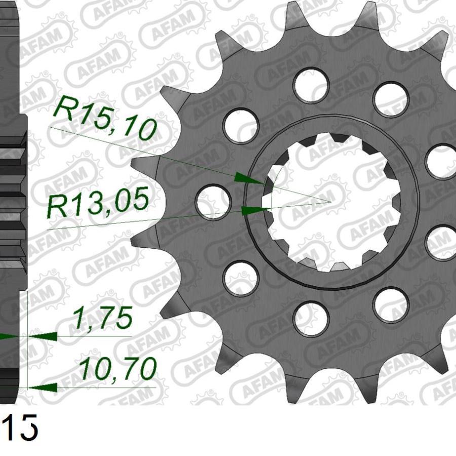AFAM (アファム) フロントスプロケット 520-15 YZF-R1/M MT-10 21611-15 |  | 01