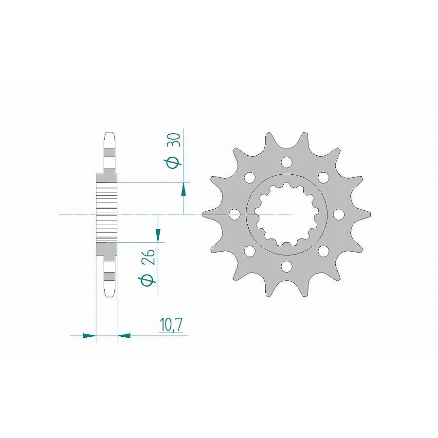 AFAM (アファム) フロントスプロケット 520-17 YZF-R1 520CONVERT 98-14 21804-17 |  | 01
