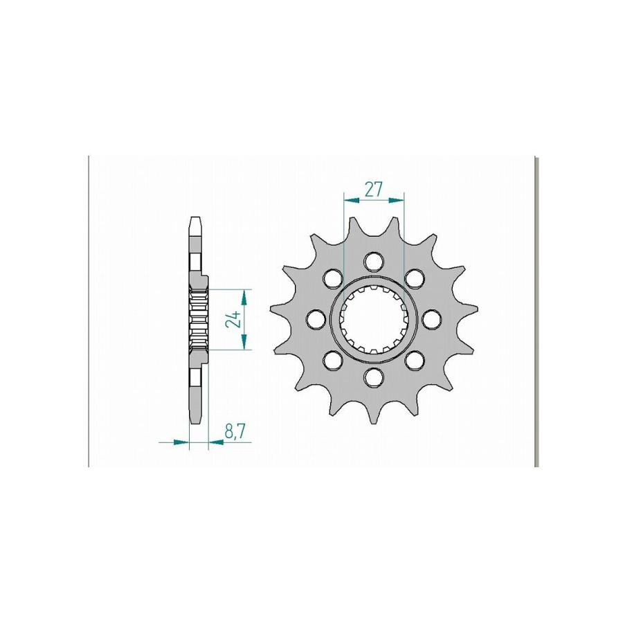 AFAM (アファム) Fスプロケット 520-15 C45鋼スチール GSX-R1000 520CONVERT 09-10 22902-15 |  | 01