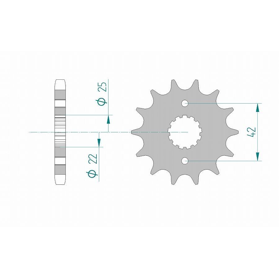 AFAM (アファム) フロントスプロケット 530-17 Z400FX Z400GP/Z750B1-4/Y1/2/LTD 76-82 24500-17 |  | 01