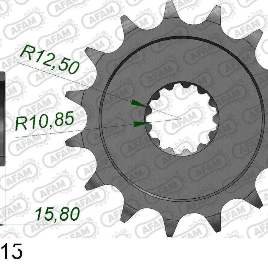 AFAM (アファム) フロントスプロケット 525-15 ZX-6 R G1-G2、J1-J2、A1P 98-02 24508-15 |  | 01