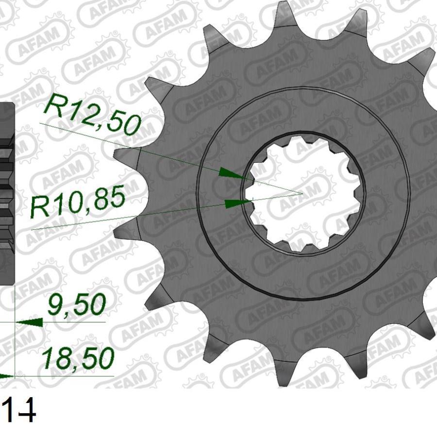 AFAM (アファム) フロントスプロケット 520-14 Z750/S 04- 24603-14 |  | 01