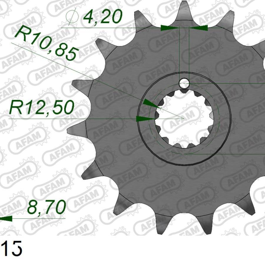 AFAM (アファム) フロントスプロケット 630-15 Z900 A4 76/Z1000 H1-H2 MK2 79-80 24800-15 |  | 01