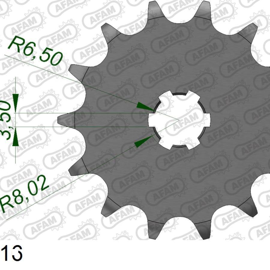 AFAM (アファム) Fスプロケット 420-16 YSR50　86-92　YZ50　81-83 27100-16 |  | 01