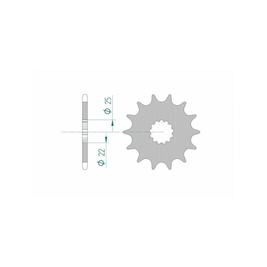AFAM (アファム) Fスプロケット 520-17 C45鋼スチール TZR250 86-88/RGV250＆gamma;/SP 88-95/GS400E 91-93 27500-17 |  | 03