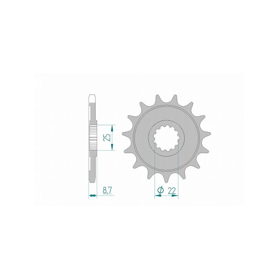 AFAM (アファム) フロントスプロケット 525-15 Z1000 10 28405-15 |  | 01