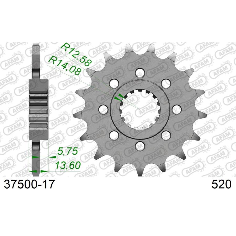 AFAM (アファム) Fスプロケット 520-17 APRILIA RS660 22 37500-17 |  | 01