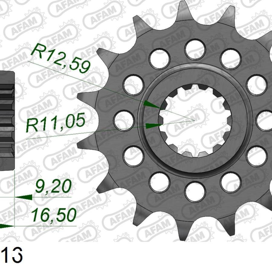 AFAM (アファム) フロントスプロケット 520-16 999 R/S 520CONVERT 52614-16 |  | 01