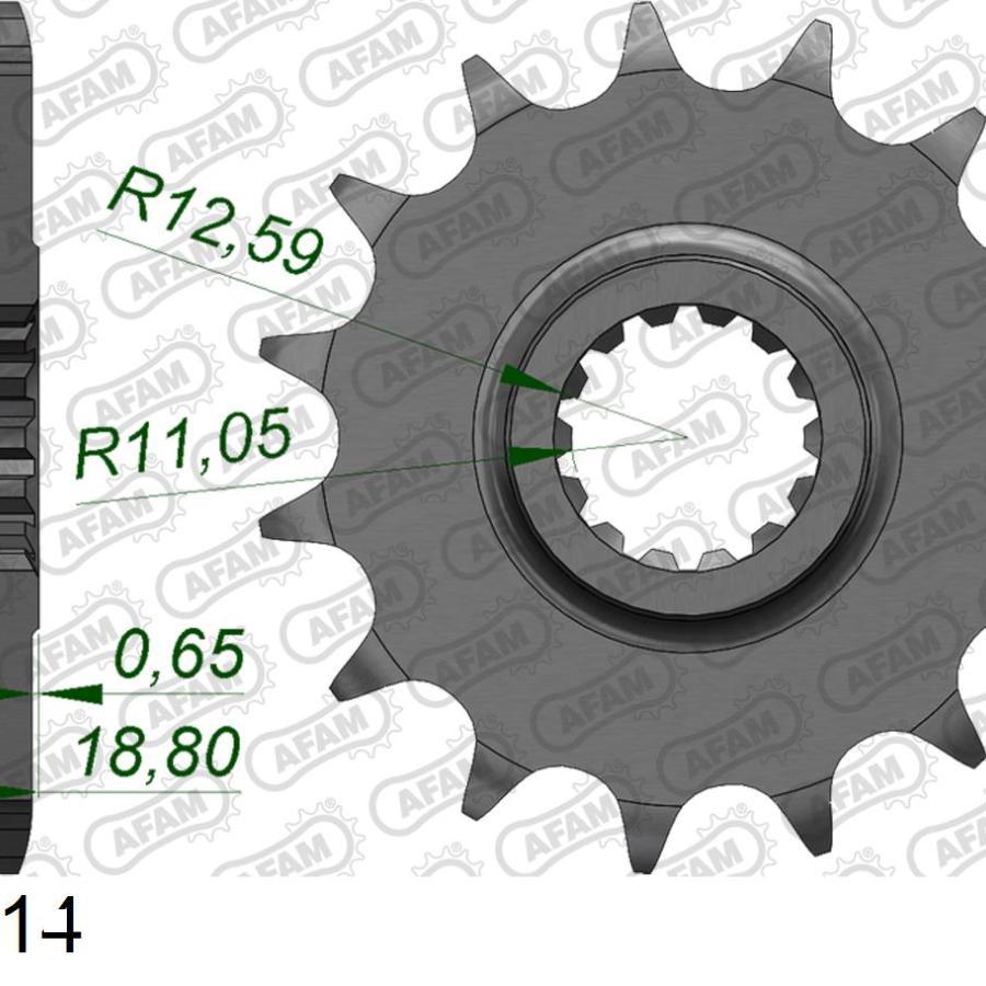 AFAM (アファム) フロントスプロケット スチール 530-14 Multistrada/S 10-18 52900-14 |  | 01
