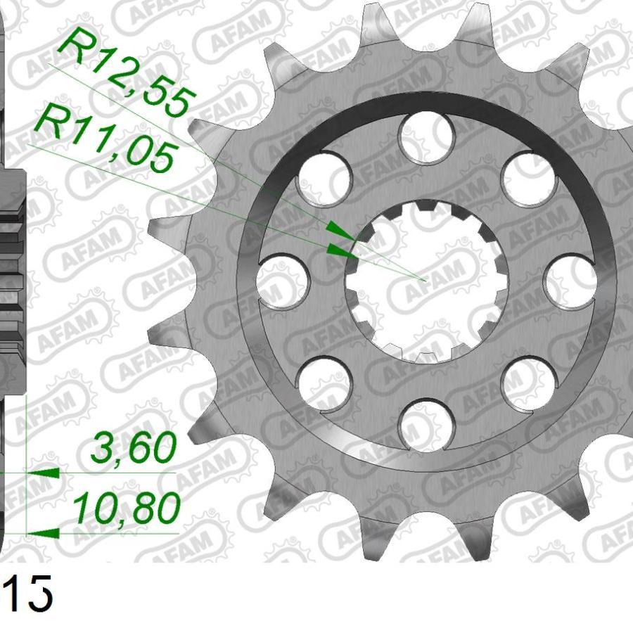 AFAM (アファム) フロントスプロケット 525-15 BRUTALE 1090R/RR/Corsa F4 1000S/R/RR/Corsa Corta 94807-15 |  | 01