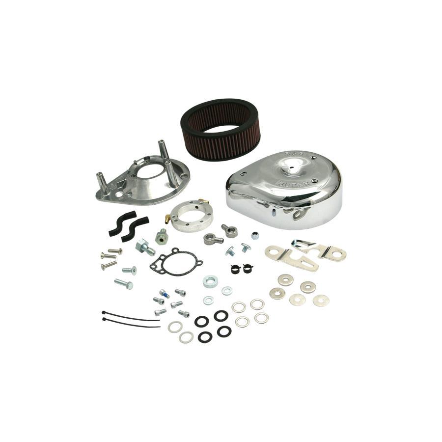 S&S (エスアンドエスサイクル) クラシックティアドロップ エアクリーナーキット クローム スポーツスター 170-0306E | 
