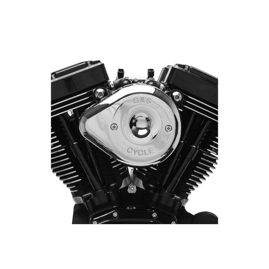 S&S (エスアンドエスサイクル) ステルス エアクリーナーキット ミニティアドロップ クローム スポーツスター 91-06 170-0449 |  | 02