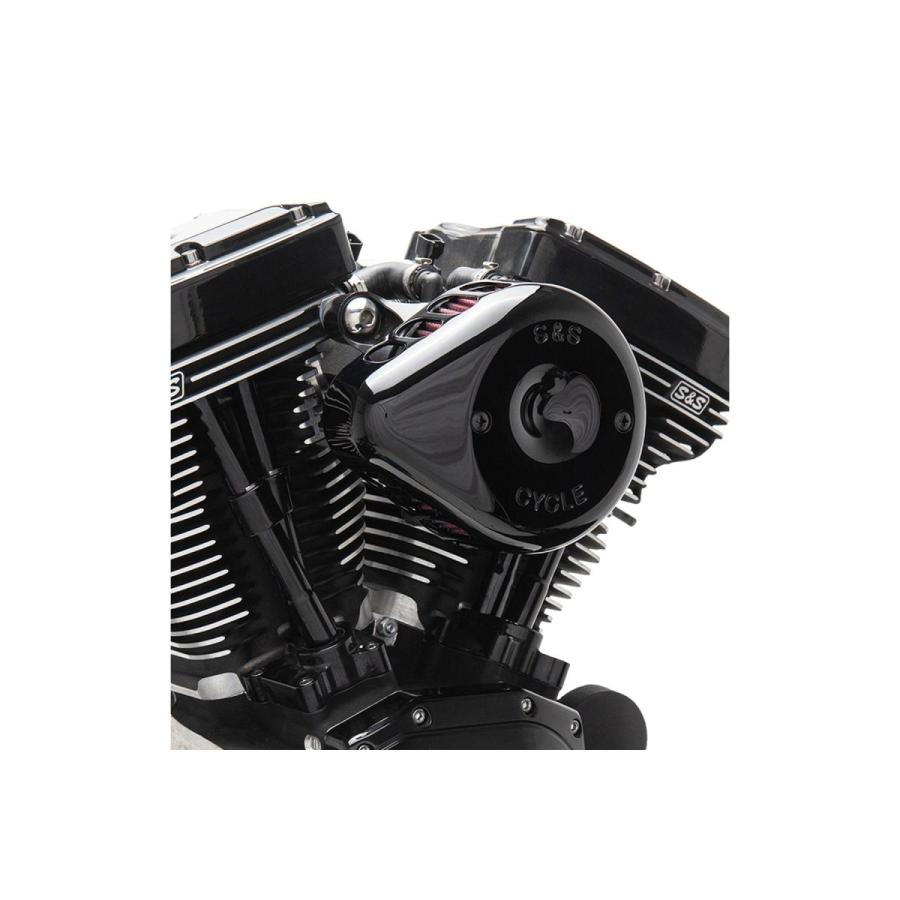 S&S (エスアンドエスサイクル) ステルス エアクリーナーキット ミニティアドロップ グロスブラック スポーツスター 91-06 170-0450 |  | 01