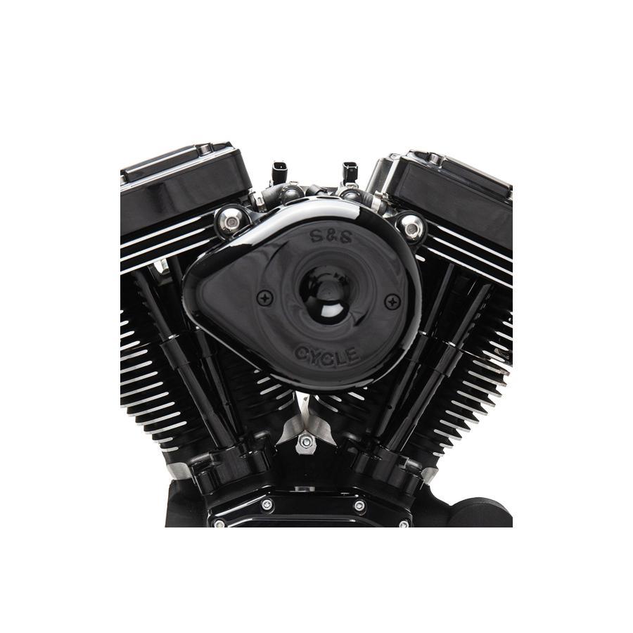 S&S (エスアンドエスサイクル) ステルス エアクリーナーキット ミニティアドロップ グロスブラック スポーツスター 91-06 170-0450 |  | 02