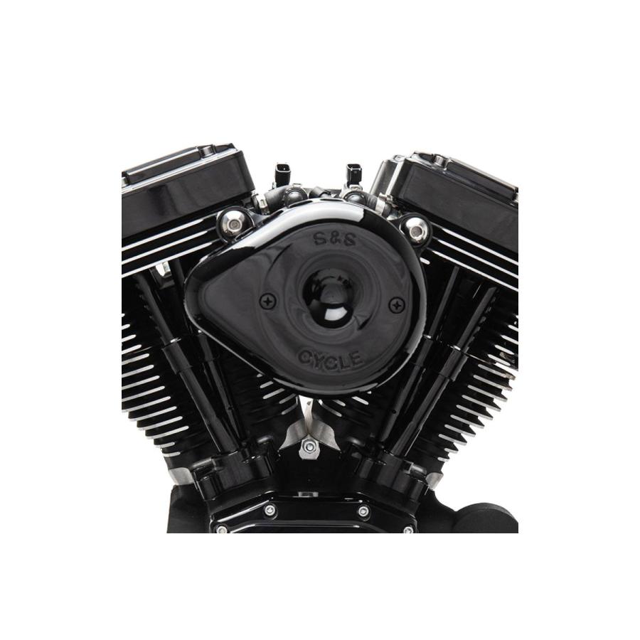 S&S (エスアンドエスサイクル) ステルス エアクリーナーキット ミニティアドロップ グロスブラック スポーツスター 91-06 170-0450 |  | 02