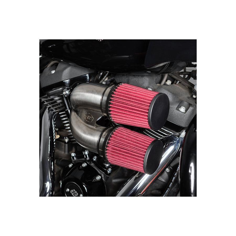 S&S (エスアンドエスサイクル) チューンドインダクション エアクリーナーキット ステンレス ミルウォーキーエイト 17-23 170-0565A |  | 03