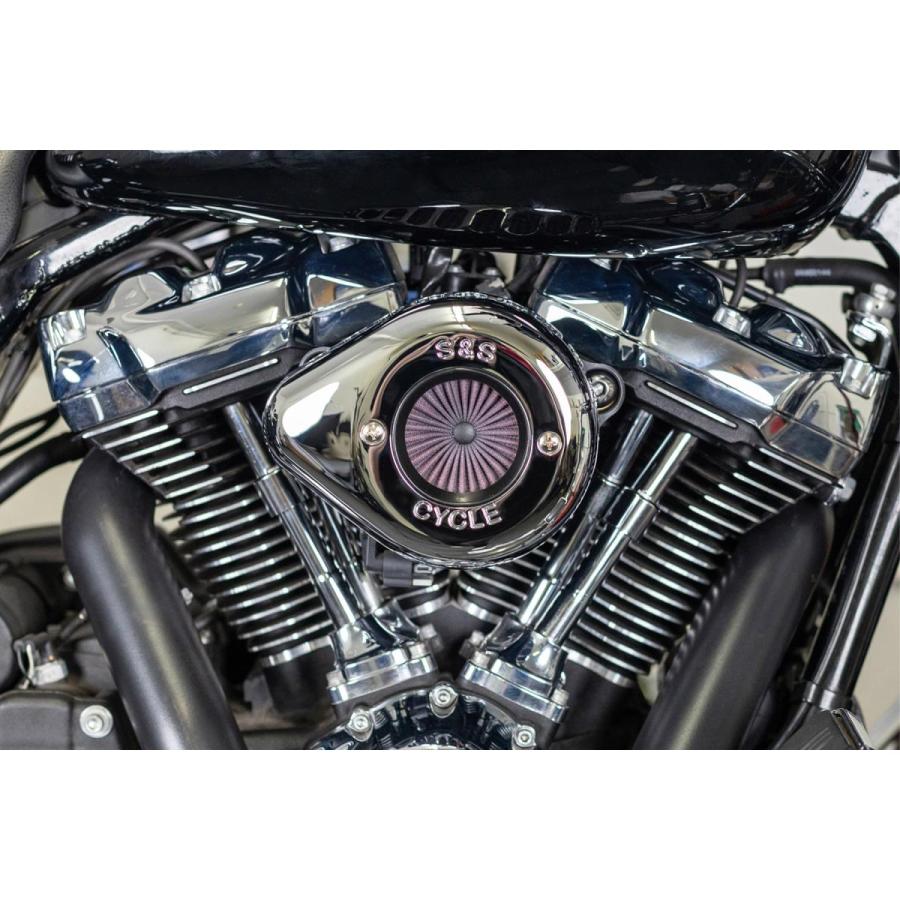 S&S (エスアンドエスサイクル) AirStinger エアスティンガーステルス エアクリーナーキット クローム ミルウォーキーエイト 170-0717A |  | 02