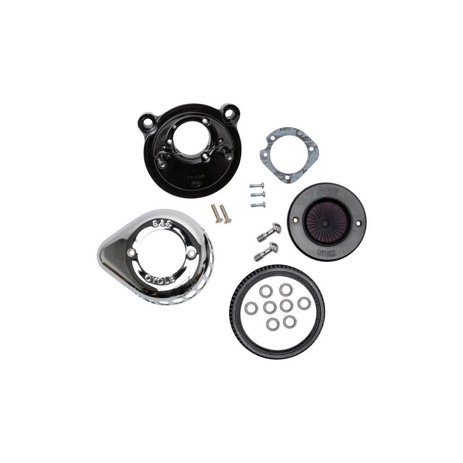 S&S (エスアンドエスサイクル) AirStinger エアスティンガーステルス エアクリーナーキット クローム スポーツスター 170-0725A | 