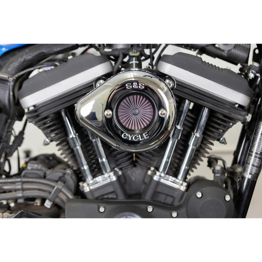 S&S (エスアンドエスサイクル) AirStinger エアスティンガーステルス エアクリーナーキット クローム スポーツスター 170-0725A |  | 02