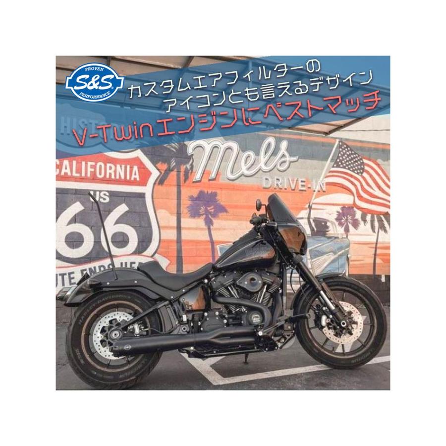 S&S (エスアンドエスサイクル) ステルス エアクリーナーキット カバーなし ミルウォーキーエイトVVT CVO 170-0803 |  | 03