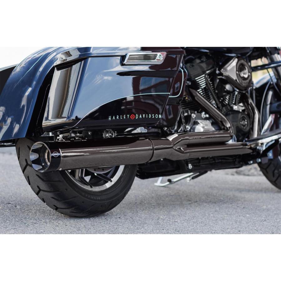 S&S (エスアンドエスサイクル) フルエキゾーストマフラー SIDEWINDER 2-1 スモーキークローム Lava Chrome M8 Touring 550-1087 |  | 02