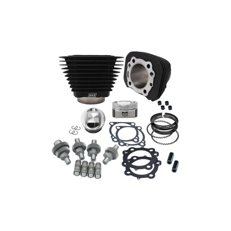S&S (エスアンドエスサイクル) Hooliganキット 1250CC W.ブラック XL1200 910-0701 | 
