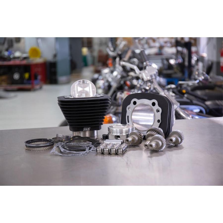 S&S (エスアンドエスサイクル) Hooliganキット 1250CC W.ブラック XL1200 910-0701 |  | 01
