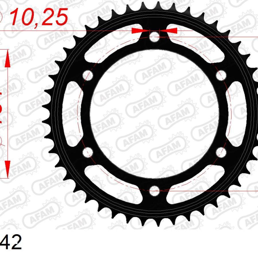 AFAM (アファム) リアスチールスプロケット 525-42 CBR600F4i CBR600FS CBR600RR 10617-42 |  | 01